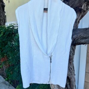 Vintage Club Monaco Ivory Knit Vest